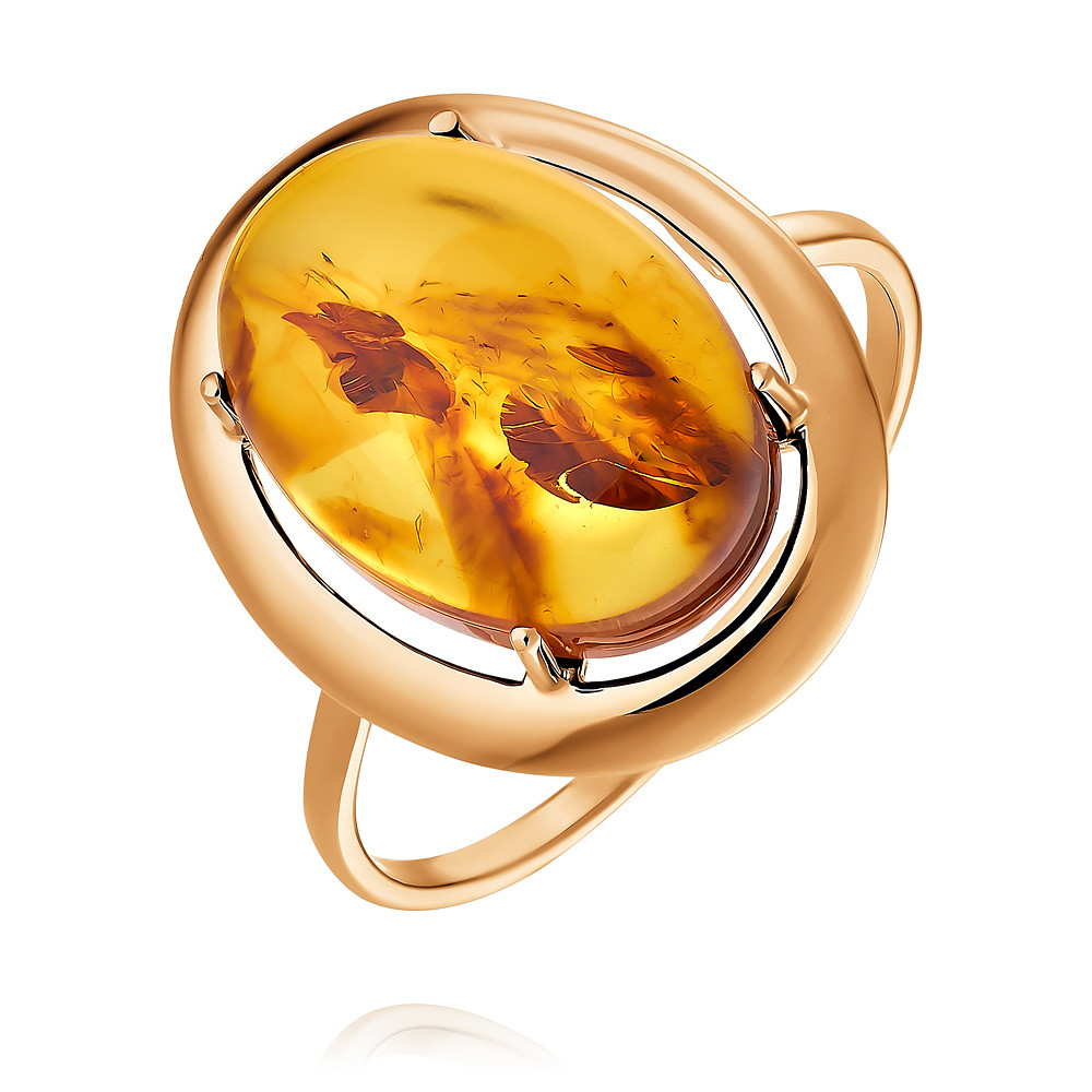 Купить кольцо из красного золота 585 пробы с янтарем в Москве винтернет-магазине, цена от 24970, артикул 1417210-А500-780