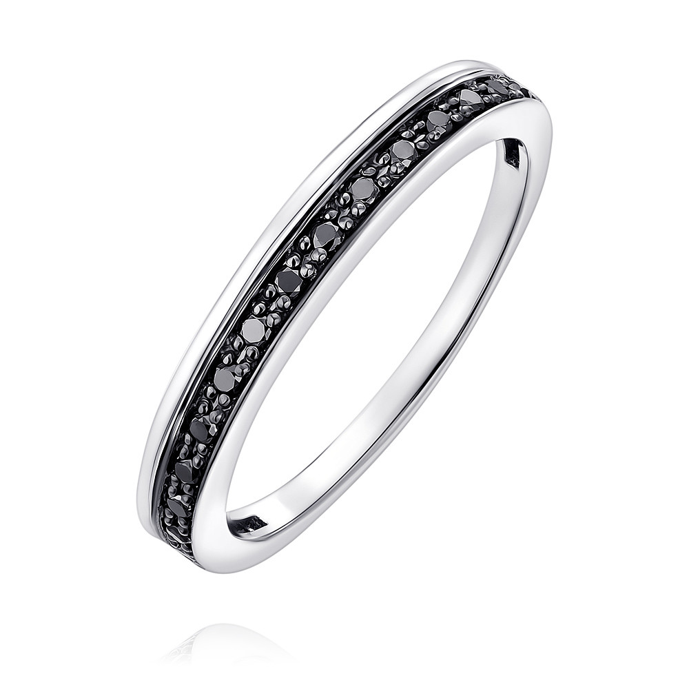 Купить кольцо из белого золота 585 пробы с бриллиантом в Москве в интернет-магазине, цена от 57820, артикул 1418946-А51ДЧ-421