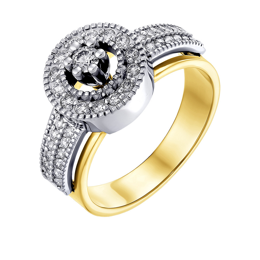 Купить кольцо из желтого золота 585 пробы с бриллиантом в Москве винтернет-магазине, цена от 231970, артикул 1453599/01-А551Д-41