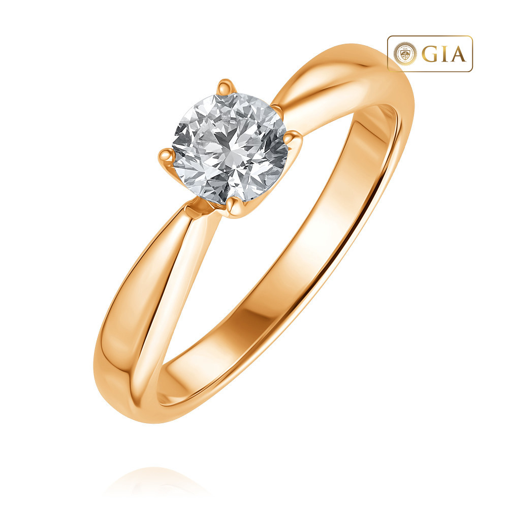 Кольцо помолвочное кольцо sokolov из комбинированного золота с бриллиантом 1011492 размер 18 5