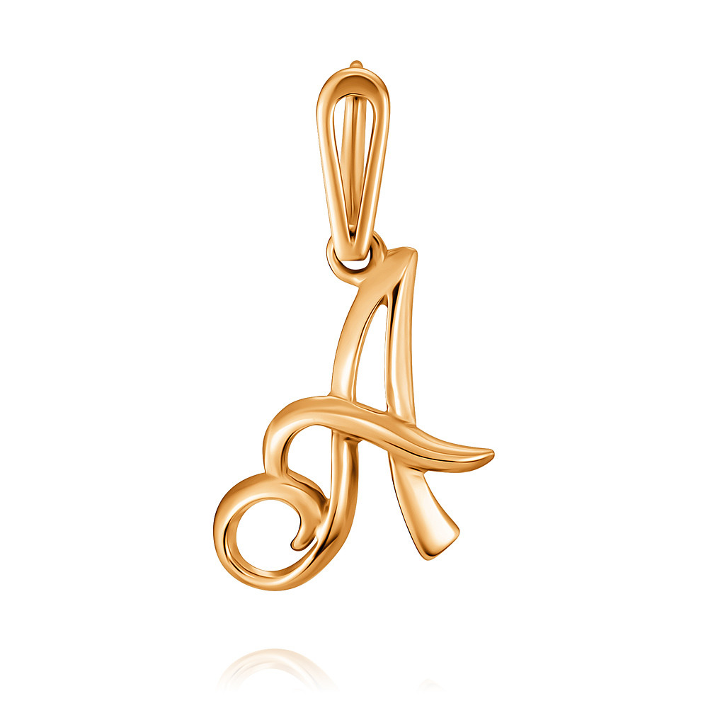 подвеска-буква a. подвеска т146035272. подвеска кулон буква. кулон с буквой а. золотая подвеска с фианитами артикул: 258148.